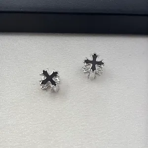 Small Cross Hoop Earrings for Men Women Streetwear Hip Hop Punk Unisex Style thumbnail 2