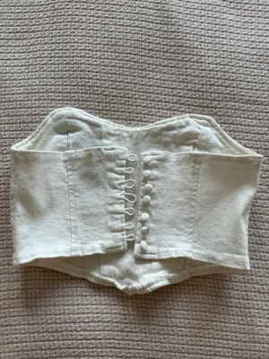 Adika White/Cream corset  thumbnail 2