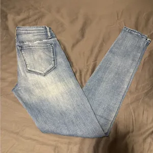 KanCan Blue Skinny Jeans with Vintage Wash thumbnail 2