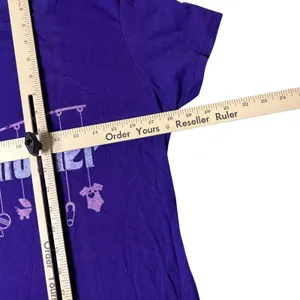 Gildan The Godmother T-Shirt Womens‎ S Purple Baby Shower Gift Graphic Tee thumbnail 6