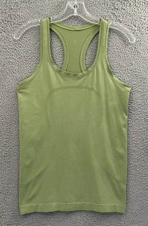 Lululemon Swiftly Tank Top Green Athletic Athleisure Gym‎ Workout Women's 6 thumbnail 1