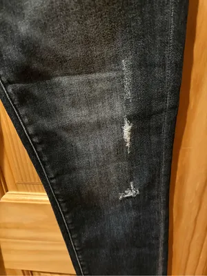 Risen women’s The Hazen Distressed Skinny Jeans size 27/5 black/grey NWT thumbnail 3