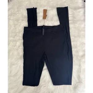 Skims Sheer Cotton Stacked Leggings Soot Size Medium thumbnail 3