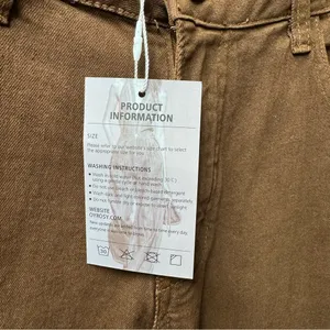 NEW Oyrosy Vintage Western Fringe Flared Jeans Brown Small thumbnail 8