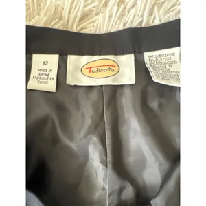 Talbots Black Embroidered Pagoda Palm Tree Wide Leg Pants Size 12‎ thumbnail 4