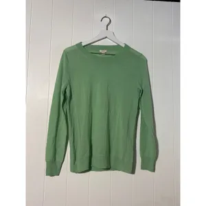 J.Crew Sweater Women's Small Mint Green Merino Wool Crewneck Lightweight thumbnail 2