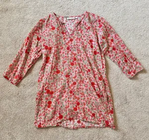 Roller Rabbit Pink Floral Three Quarter Sleeve Tunic thumbnail 1