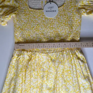 NWT Lost + Wander Sweet Summer Daze Midi Dress Small Yellow‎ Floral Cottagecore thumbnail 12