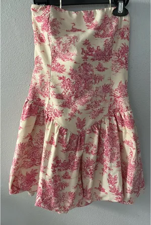Tic toc Pink and white mini dress thumbnail 2
