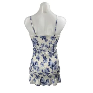 Abercrombie & Fitch Best Dressed Guest Floral Smock Ruffle Mini Bodycon Dress XS thumbnail 4