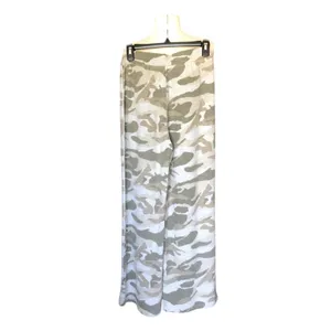 Mystree NWT Camo Fleece Wide Leg Flare Drawstring Pants Women’s Small thumbnail 4