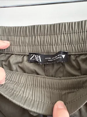 Zara army green cargo skort thumbnail 5
