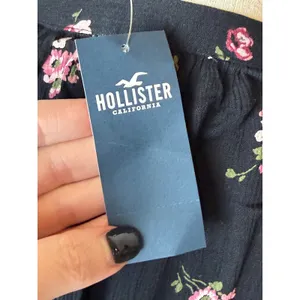 Hollister‎ Shirt Women XS Black Floral Long Sleeve Boho Top NWT Whimsigoth thumbnail 9