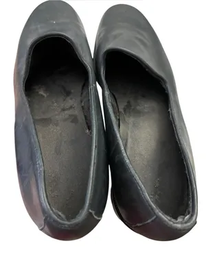 Nine West Darwin Loafer Pumps Low Block Heel Navy Black 6M thumbnail 2