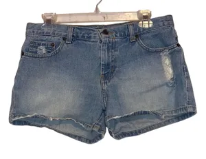 American Eagle Outfitters Distressed Denim Shorts 6 Light Wash‎ Jean Shorts thumbnail 1