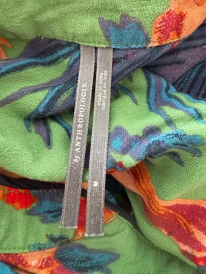 Anthropologie Green Blouse thumbnail 3