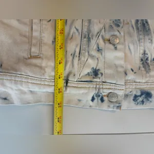FREE People Rumors Denim Jacket in Jones Tie Dye Blue‎ Size Small EEUC 0436 thumbnail 15