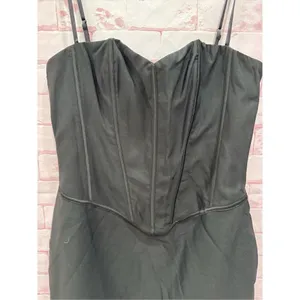 Black Mini Dress‎ Corset Style Bodycon Cocktail Party Evening Club thumbnail 4