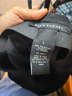 Zac & Rachel Black Faux Suede Pull On Ankle Pants thumbnail 3