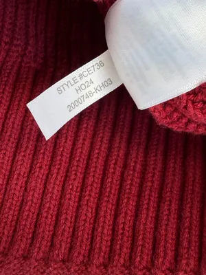 J. CREW Red Ribbed Cotton Button Collar Sweater Medium thumbnail 5