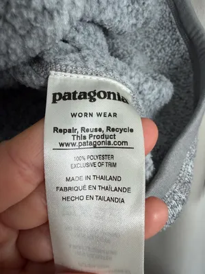 Patagonia Better Sweater Gray Fleece Quarter‎ Zip Pullover XS thumbnail 4