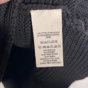 Free People Womens Black Turtleneck Sweater Ribbed Small thumbnail 3
