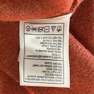 Betsey Johnson Knit Sweater Dress Fall Burnt Orange Puff Sleeve Midi L thumbnail 9