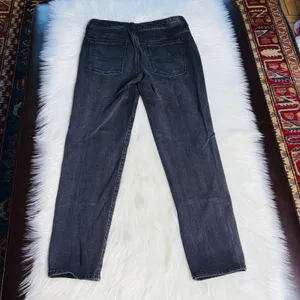 American Eagle Washed Black Mid Rise Skinny Jeans thumbnail 7