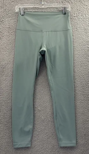 Lululemon Wunder Train High Rise Leggings 25" Misty Glade Green Athletic Women 8 thumbnail 1
