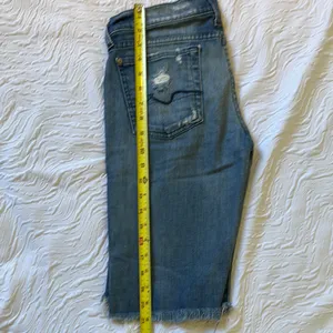 7 for all mankind Distressed Denim Shorts thumbnail 7