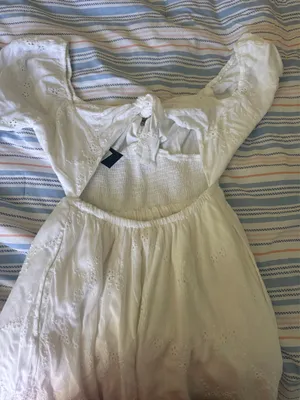 Hollister White Dress Tie Back thumbnail 4