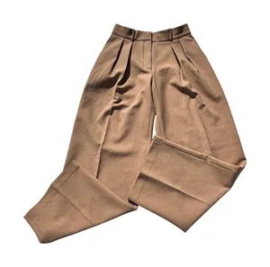 Babaton Artizia Womens The Effortless Pant Camel Wide Leg Pleated 2 thumbnail 1