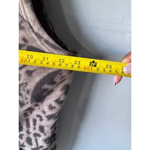 Calvin Klein Performance Women 2X Animal Print Fleece Moto Vest Asymmetric Zip thumbnail 5