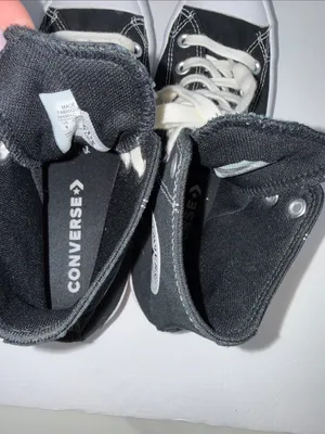 Converse women’s Black & White High-Top Chuck Taylor Sneakers thumbnail 7