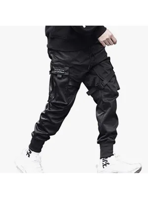 Aelfric Eden Military Combat JoggerPants Black Streetwear Hip Hop Tactical Small thumbnail 2
