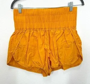 Free People FP Movement The Way Home Golden Yellow Shorts Running Active‎ thumbnail 1