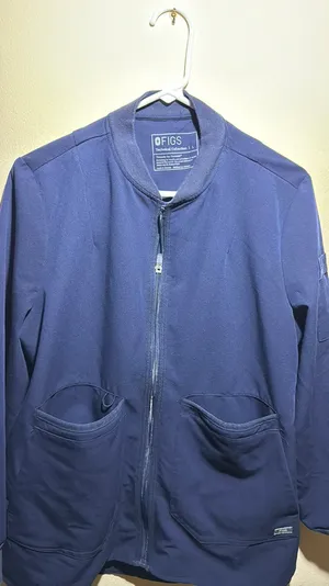 FIGS Bellery Scrub Jacket for Women — 7 Pockets, Bomber-Inspired Fit size Large thumbnail 7
