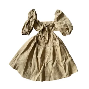 NEW Zimmermann Rosa Cut Out Mini Dress Khaki thumbnail 4