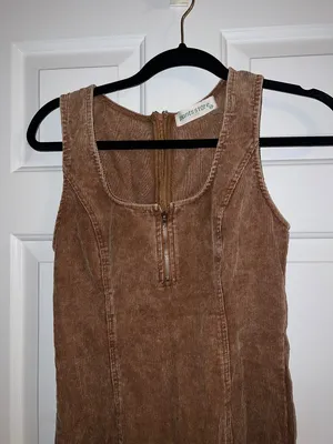 The Pants Store Brown, Corduroy Dress thumbnail 2