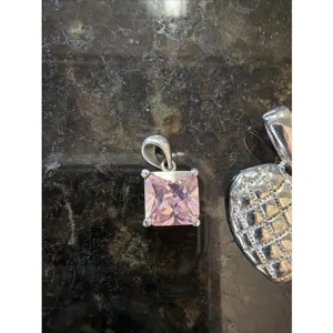 Costume Jewelry Lot Of 4 Necklaces Charms Pendants Angel Heart‎ Victorian Sliver thumbnail 4