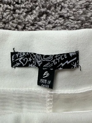 Dolls Kill Cream Pleated Mini Skirt thumbnail 3