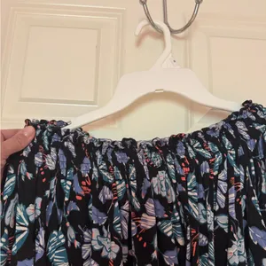 We the Free People Lexington Off Shoulder Stretchy Knit Floral Top Small‎ thumbnail 6