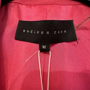 Endless Rose Short Sleeve‎ Blazer Romper Size Medium Fuchsia Pink JJ1673P NWT thumbnail 5
