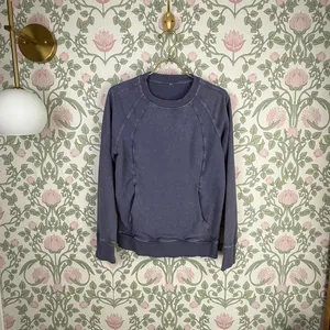 Lululemon Washed Purple Quartz Scuba Crewneck Sweatshirt - Size - 6 thumbnail 5