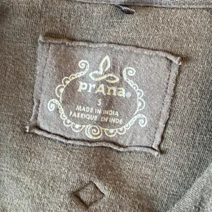 Prana Breathe Jacket Womens Size‎ S Olive Green Organic Cotton Zip Up Utility thumbnail 8