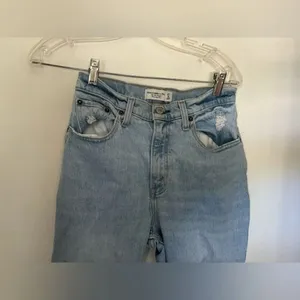 Abercrombie & Fitch 90s Straight Ultra High Rise Curve Love Jeans 27/4S thumbnail 5