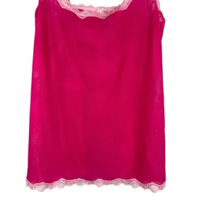 Y2K Pout By Victoria’s Secret Pink Sheer Mesh Lace Trim Cami Tank Top NWT L thumbnail 2