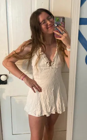 forever 21 white dress  thumbnail 1