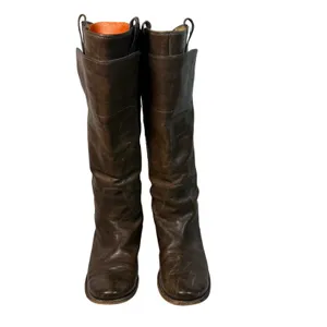 FRYE Women's Paige Tall Brown Distressed Leather Riding‎ Boots Size 9 Western thumbnail 2