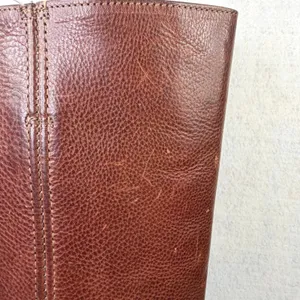 Vintage Frye Campus 14L Tall Boots Pebbled Leather Cognac Brown‎ Women's 9.5M thumbnail 4